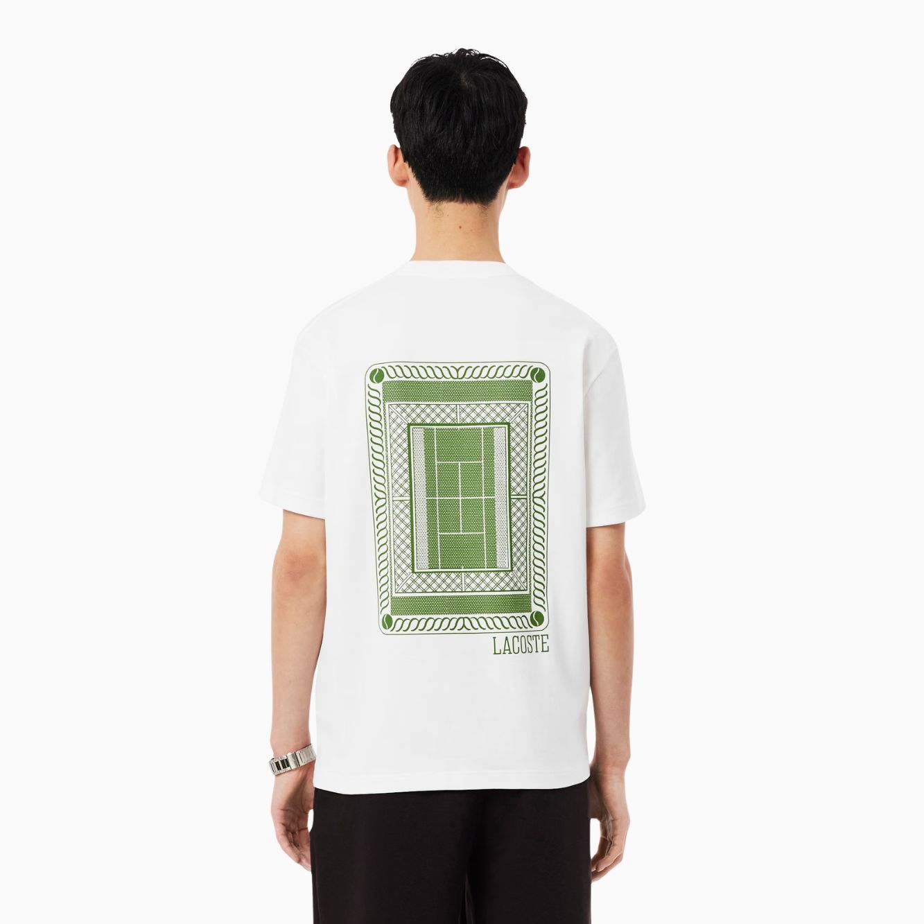 T-shirt in jersey stampata