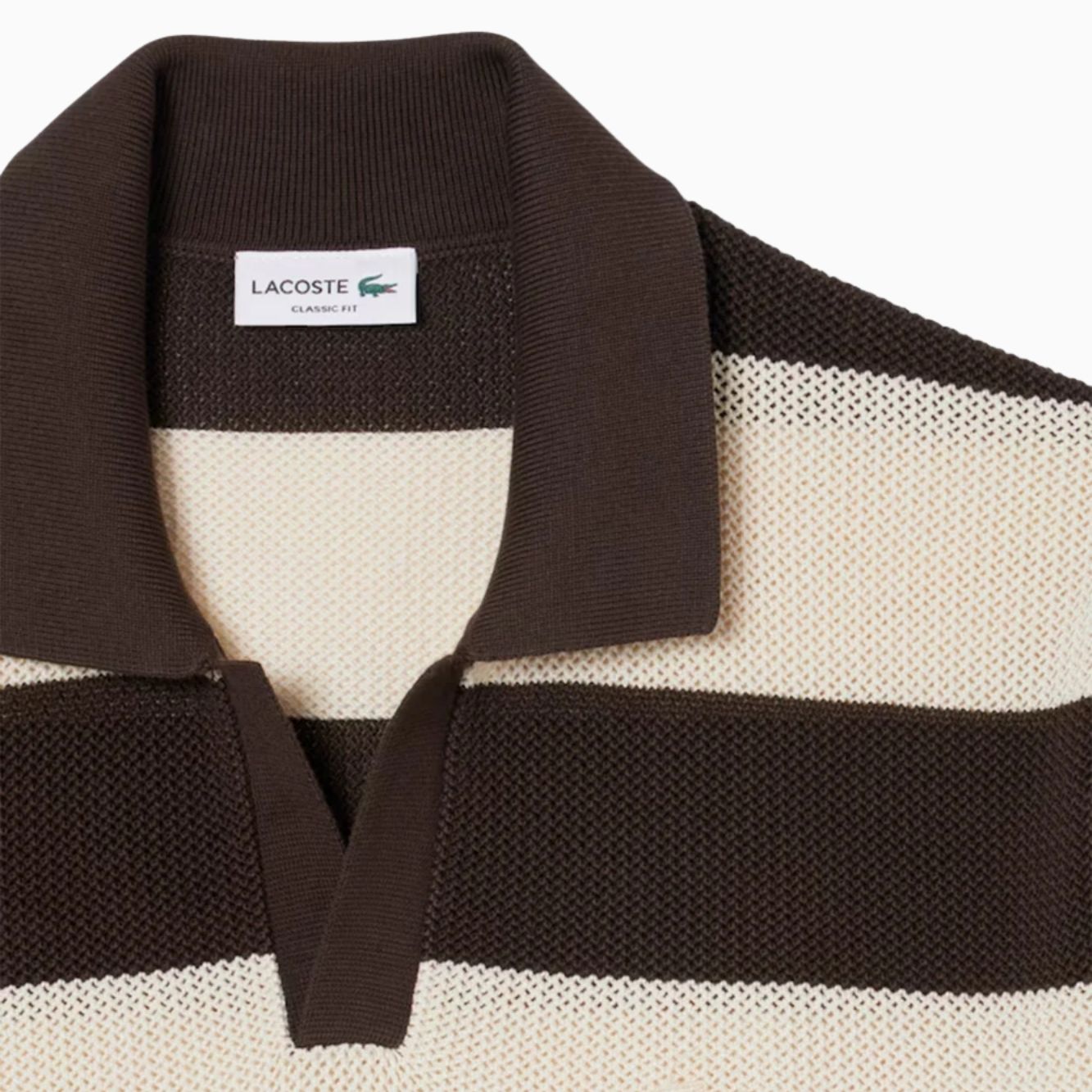 Maglione golf a righe