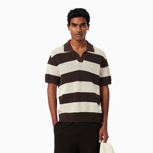 Maglione golf a righe